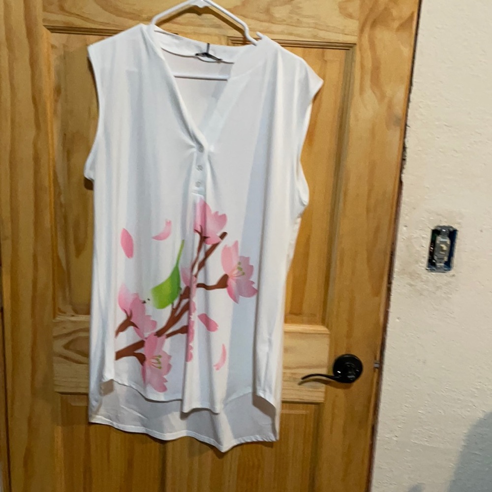 White summer top